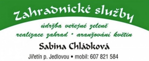 Sabina Chládková - zahradnické služby Jiřetín