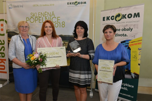 V Děčíně byly vyhlášeny výsledky 15. ročníku krajské soutěže obcí Skleněná popelnice 2018