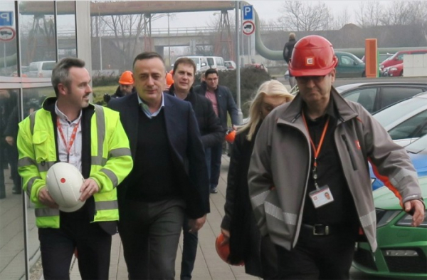 Elektrárnu Ledvice navštívil srbský ministr hornictví a energetiky Aleksandar Antić