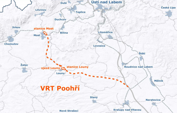 Správa železnic představila zástupcům města Most a Louny projekt vysokorychlostní tratě (VRT) Poohří