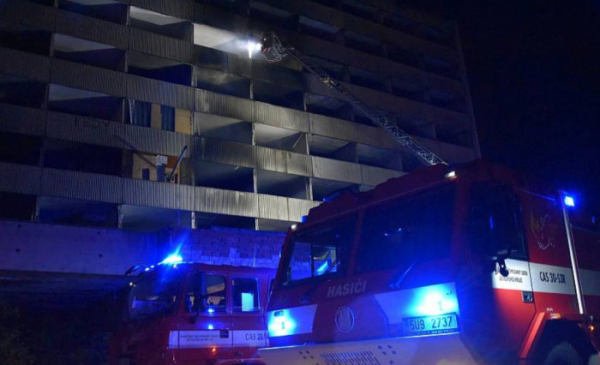 Ve vybydleném hotelu Máj v Ústí nad Labem došlo k požáru