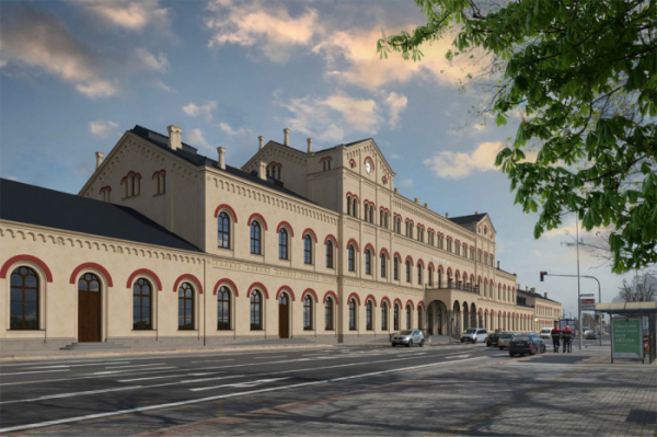 Rekonstrukce rozsáhlé výpravní budovy ve stanici Teplice v Čechách byla zahájena