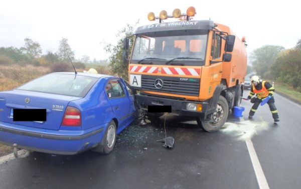 Dopravní nehoda u Otvic okres Chomutov